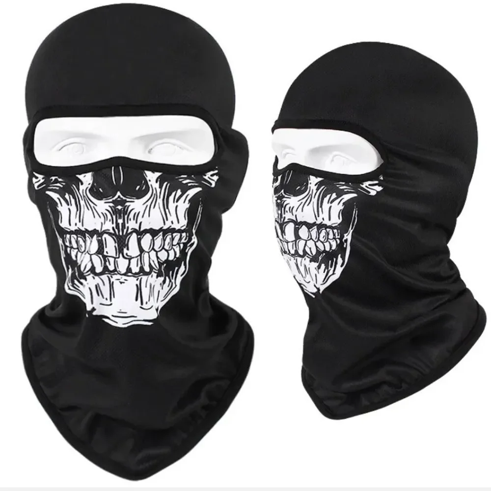 Tactical Skull Ghost Printed Full Face Mask Balaclava Halloween Ski Motorcycle